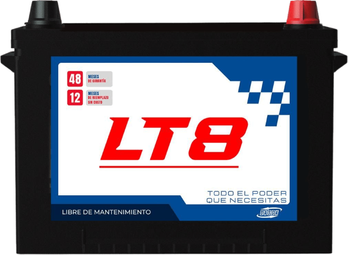 bateria para auto lt8 generica economica cdmx